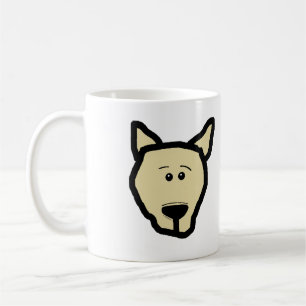 Französische Bulldogge Fawn Kopf schaut heraus Car Kaffeetasse