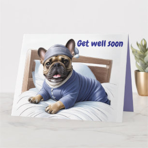 Französische Bulldogge Festival Sleep Day Bulldog Karte
