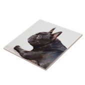 Französische Bulldogge Fliese (Seite)