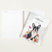 Französische Bulldogge Floral Planer (Anzeige)