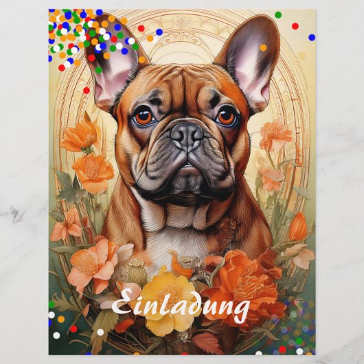 Französische Bulldogge Flyer (Vorne)