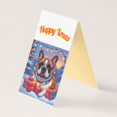 Französische Bulldogge French Bulldog Lichterkette (Rückseite)