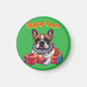Französische Bulldogge French Bulldog Lichterkette Magnet