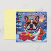 Französische Bulldogge French Bulldog Weihnachten  (Vorne/Hinten)