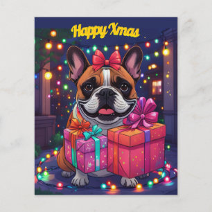 Französische Bulldogge French Bulldog Weihnachten Flyer