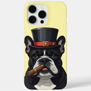 Französische Bulldogge French Bulldog Zigarre iPhone 16 Pro Max Hülle