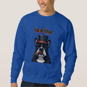 Französische Bulldogge French Bulldog Zigarre Sweatshirt