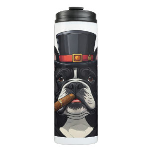 Französische Bulldogge French Bulldog Zigarre Thermosbecher