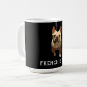 Französische Bulldogge, Frenchie Dad Kaffeetasse (Vorderseite Links)