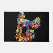 Französische Bulldogge - Frenchie Hund Fußmatte (Vorderseite)