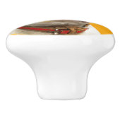 Französische Bulldogge - Frenchie Hund Keramikknauf (Seitenansicht)