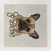 Französische Bulldogge - Frenchie Hund Puzzle (Horizontal)