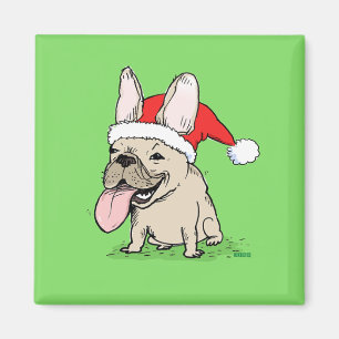 Französische Bulldogge "Frenchie Klausel " Magnet