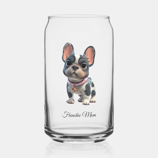 Französische Bulldogge Frenchie Mama Dosenglas (Vorderseite)