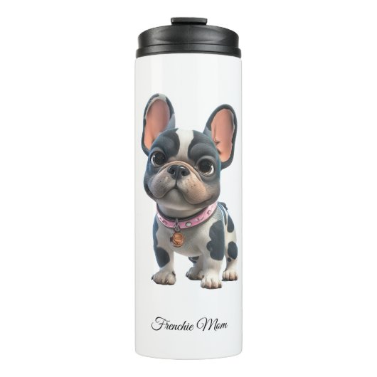 Französische Bulldogge Frenchie Mama Thermosbecher (Vorderseite)