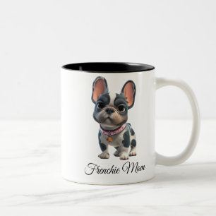 Französische Bulldogge Frenchie Mama Zweifarbige Tasse