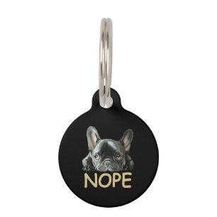 Französische Bulldogge   Frenchie Nope Geschenke Haustiermarke