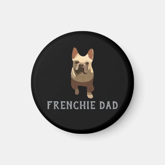 Französische Bulldogge, Frenchie Papa Magnet (Vorne)