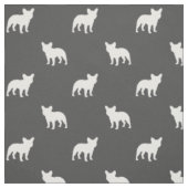 Französische Bulldogge Frenchie Silhouette-Muster Stoff (Muster)