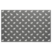Französische Bulldogge Frenchie Silhouette-Muster Stoff (Fat Quarter (45,7 x 55,9 cm))