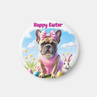 Französische Bulldogge Frohe Ostern French Bulldog