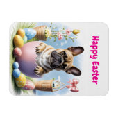 Französische Bulldogge Frohe Ostern French Bulldog Magnet (Horizontal)