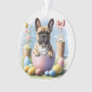 Französische Bulldogge Frohe Ostern French Bulldog Ornament