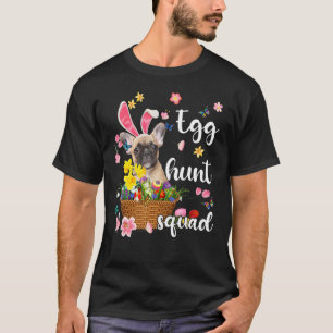 Französische Bulldogge Frohen Ostertag Ostern Farb T-Shirt