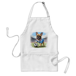Französische Bulldogge Fussball Vatertag Bulldog Schürze