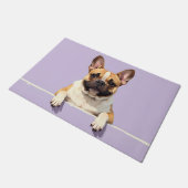 Französische Bulldogge Fußmatte Kunst (Schrägansicht)