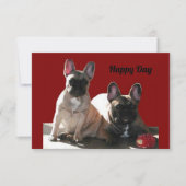 Französische Bulldogge Geburtstag French Bulldog Einladung (Vorderseite)