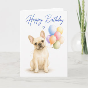 Französische Bulldogge Geburtstag Karte