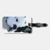 Französische Bulldogge Gepäckanhänger (Rückseite horizontal)