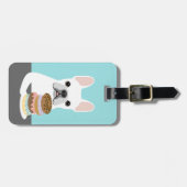 Französische Bulldogge-Gepäckanhänger Gepäckanhänger (Vorderseite horizontal)