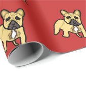 Französische Bulldogge Geschenkpapier (Rolleneckpunkt)