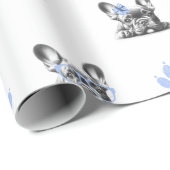 Französische Bulldogge Geschenkpapier (Rolleneckpunkt)