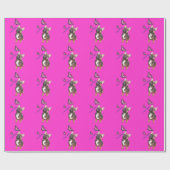 Französische Bulldogge Geschenkpapier (Flach)