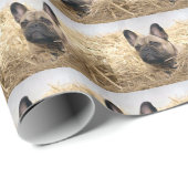 Französische Bulldogge Geschenkpapier (Rolleneckpunkt)