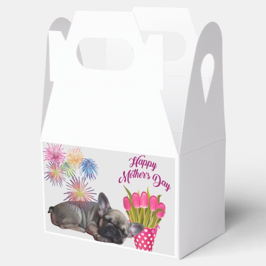 französische Bulldogge Geschenkschachtel (Geöffnet)