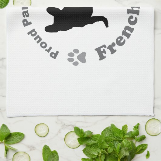 Französische Bulldogge Geschirrtuch (Gefaltet)