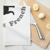 Französische Bulldogge Geschirrtuch (Viertel Falte)