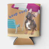 Französische Bulldogge Getränkekühler Dosenkühler (Vorderseite)