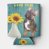 Französische Bulldogge Getränkekühler Dosenkühler (Vorderseite)