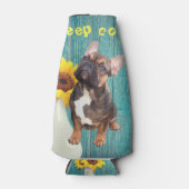 Französische Bulldogge Getränkekühler Flaschenkühler (Vorderseite)