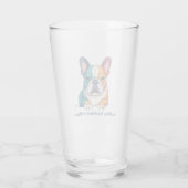 Französische Bulldogge Glas (Rückseite)