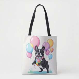 Französische Bulldogge Glücklicher Tag Französisch Tasche