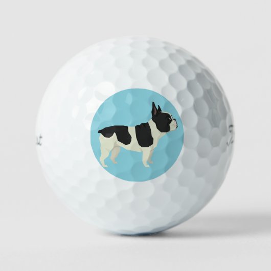 Französische Bulldogge Golfball (Vorderseite)
