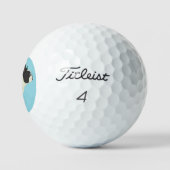 Französische Bulldogge Golfball (Logo)