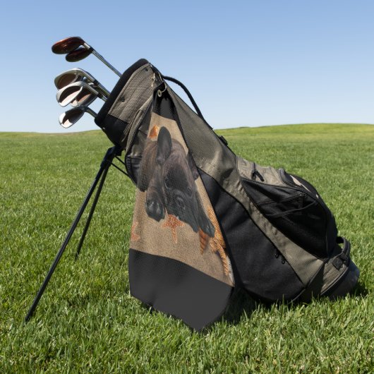 Französische Bulldogge Golfhandtuch (Gras)