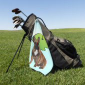 Französische Bulldogge Golfplatz French Bulldog Golfhandtuch (Gras)